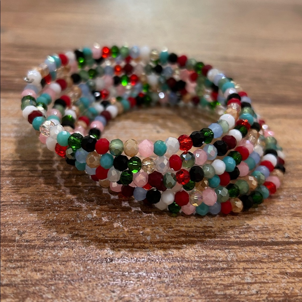Faceted Glass Bracelet - Picture 5 of 9